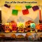 4 Pcs Halloween Day of The Dead Flameless Candles(colorful)6.3"D x 6.3"W x 6.3"H